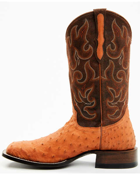 Image #3 - Cody James Men's Exotic Full Quill Ostrich Western Boots - Broad Square Toe, Tan, hi-res