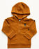 Image #1 - Carhartt Toddler Boys' Half Zip Hooded Sweatshirt, Brown, hi-res
