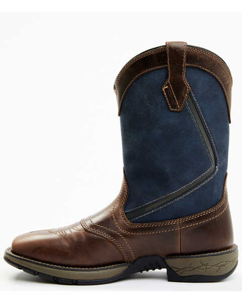 Image #3 - Brothers and Sons Men's Xero Gravity Lite Western Performance Boots - Broad Square Toe, Dark Brown, hi-res