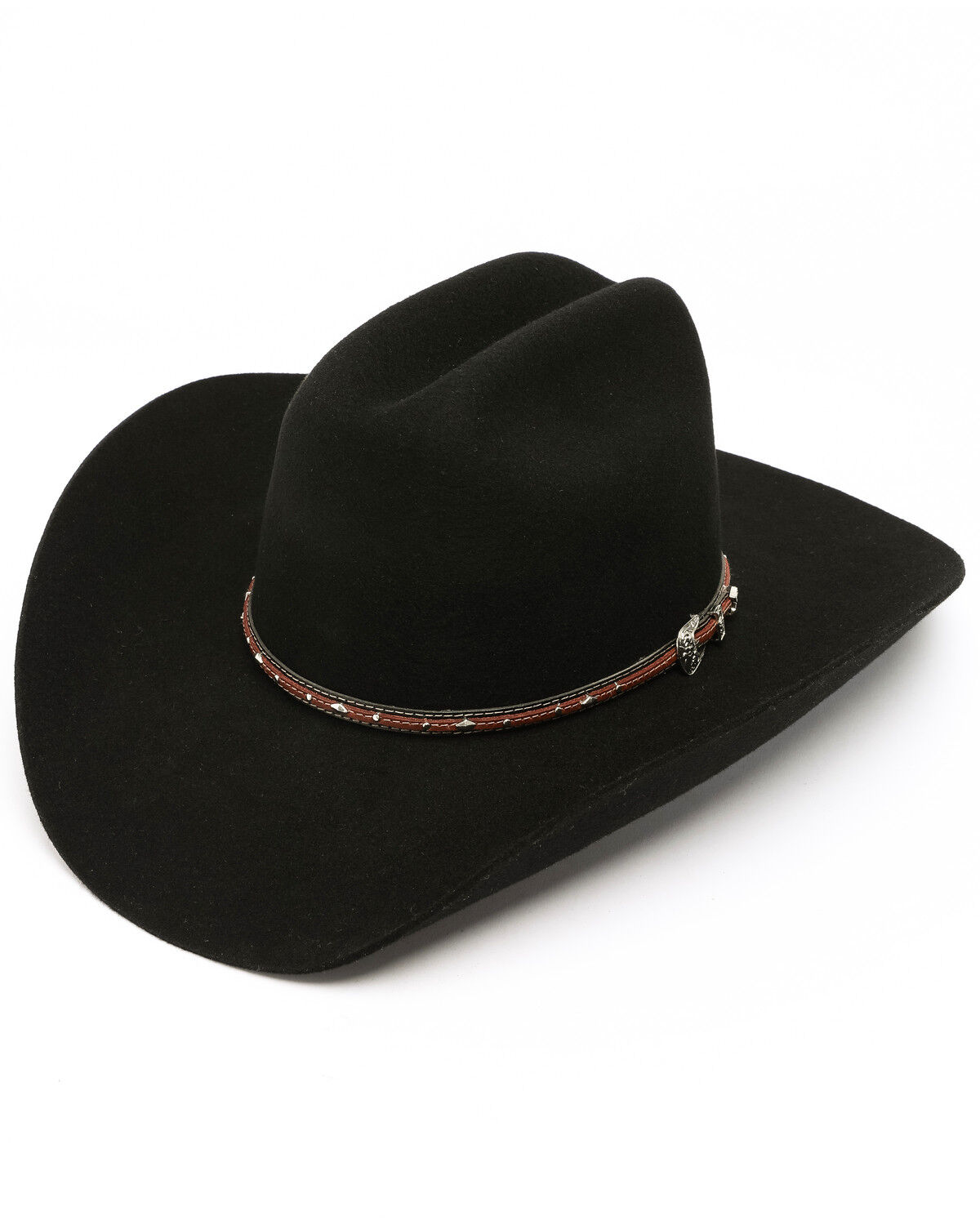 Image #1 - Cody James Range Rider Felt Cowboy Hat, Black, hi-res