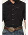 Image #3 - Cinch Men's Solid Short Sleeve Button-Down Performance Western Shirt, Black, hi-res