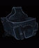 Image #4 - Milwaukee Leather Reflective Double Front Pocket Studded Throw Over Saddle Bag, Black, hi-res