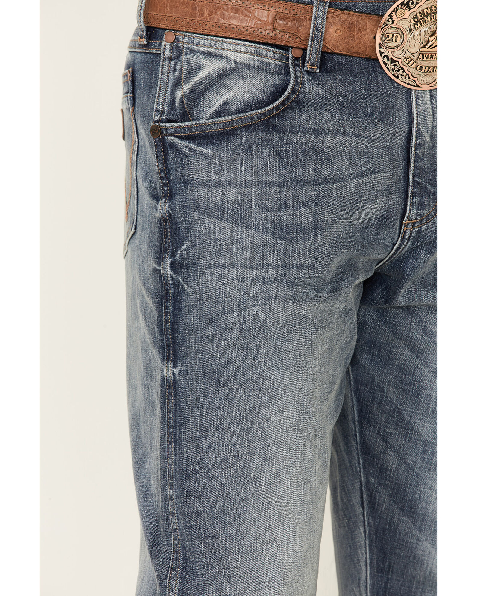 Product Name: Wrangler Retro Men's Greeley Light Wash Stretch Relaxed ...
