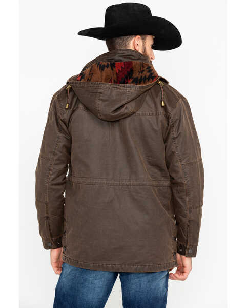 Image #2 - Outback Trading Co. Men's Langston 2-Way Fleece Jacket , Brown, hi-res