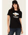Image #1 - Troll Co Women's Savage Dirty Hands Clean Money Short Sleeve Graphic Tee, Black, hi-res