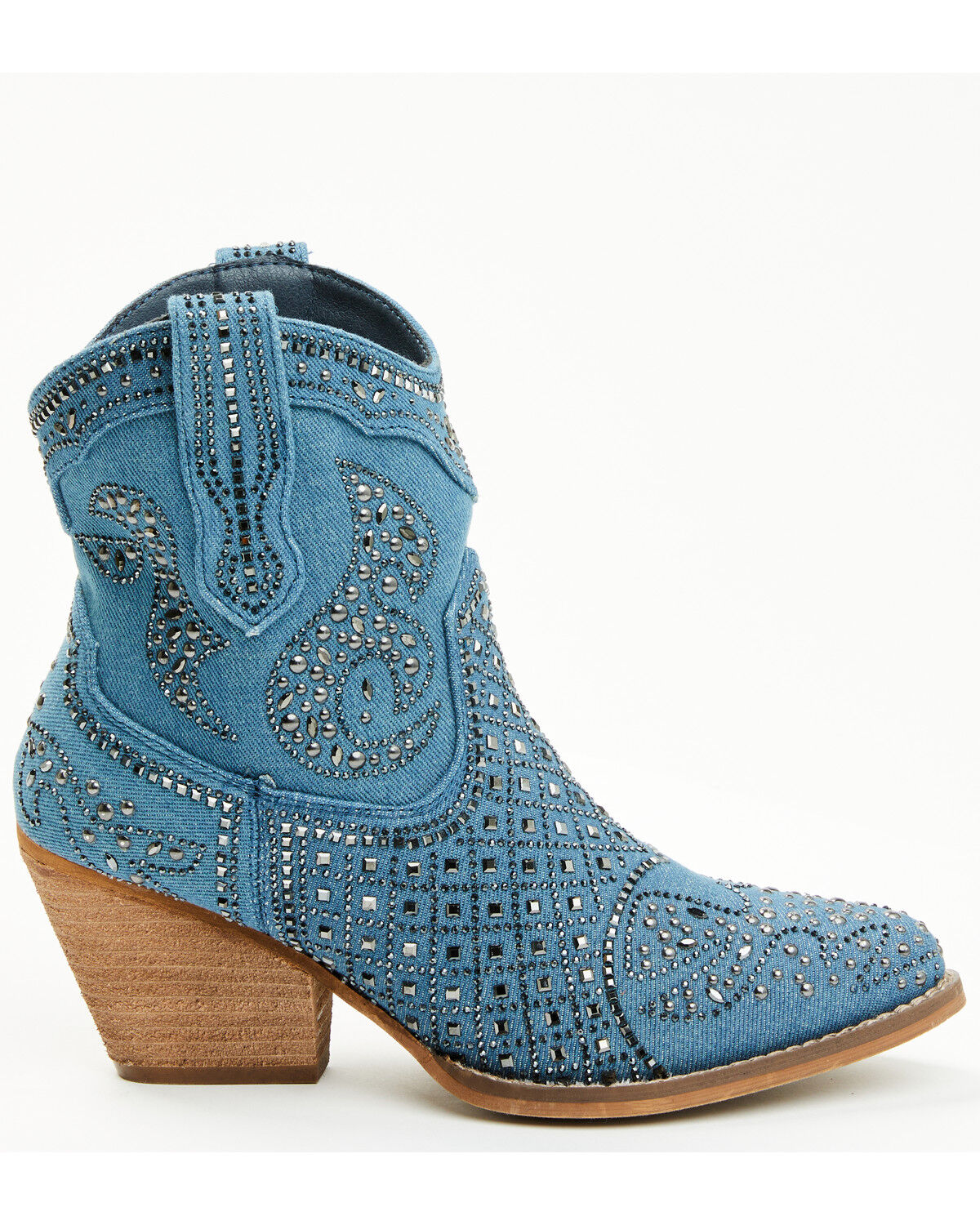 Image #2 - Very G Women's Show Off Fashion Booties - Round Toe, Blue, hi-res