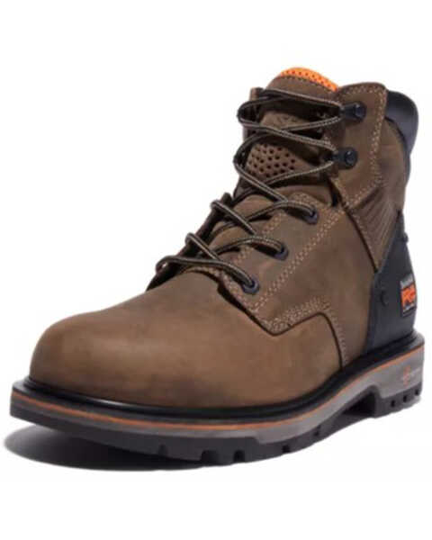 Image #1 - Timberland Men's Ballast Work Boots - Soft Toe, Brown, hi-res