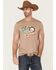 Image #1 - Dale Brisby Men's Dale Yeah Graphic Short Sleeve T-Shirt , Sand, hi-res