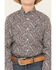 Image #3 - Cinch Boys' Paisley Print Long Sleeve Button-Down Western Shirt, Grey, hi-res