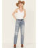 Image #1 - Cleo + Wolf Women's Astoria Medium Wash High Rise Straight Jeans, Medium Wash, hi-res