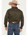 Image #4 - Ariat Men's Logo Solid Twill Long Sleeve Button-Down Western Shirt - Big, Olive, hi-res