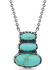 Montana Silversmiths Women's Illusion Turquoise Necklace, Silver, hi-res
