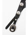 Double J Saddlery Women's Concho Harness Leather Belt, Black, hi-res