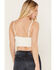 Image #4 - Shyanne Women's Mesh Embroidered Bandeau Tank Top, Cream, hi-res