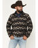 Image #1 - Rock & Roll Denim Men's Southwestern Berber Quarter Zip Pullover, Black, hi-res