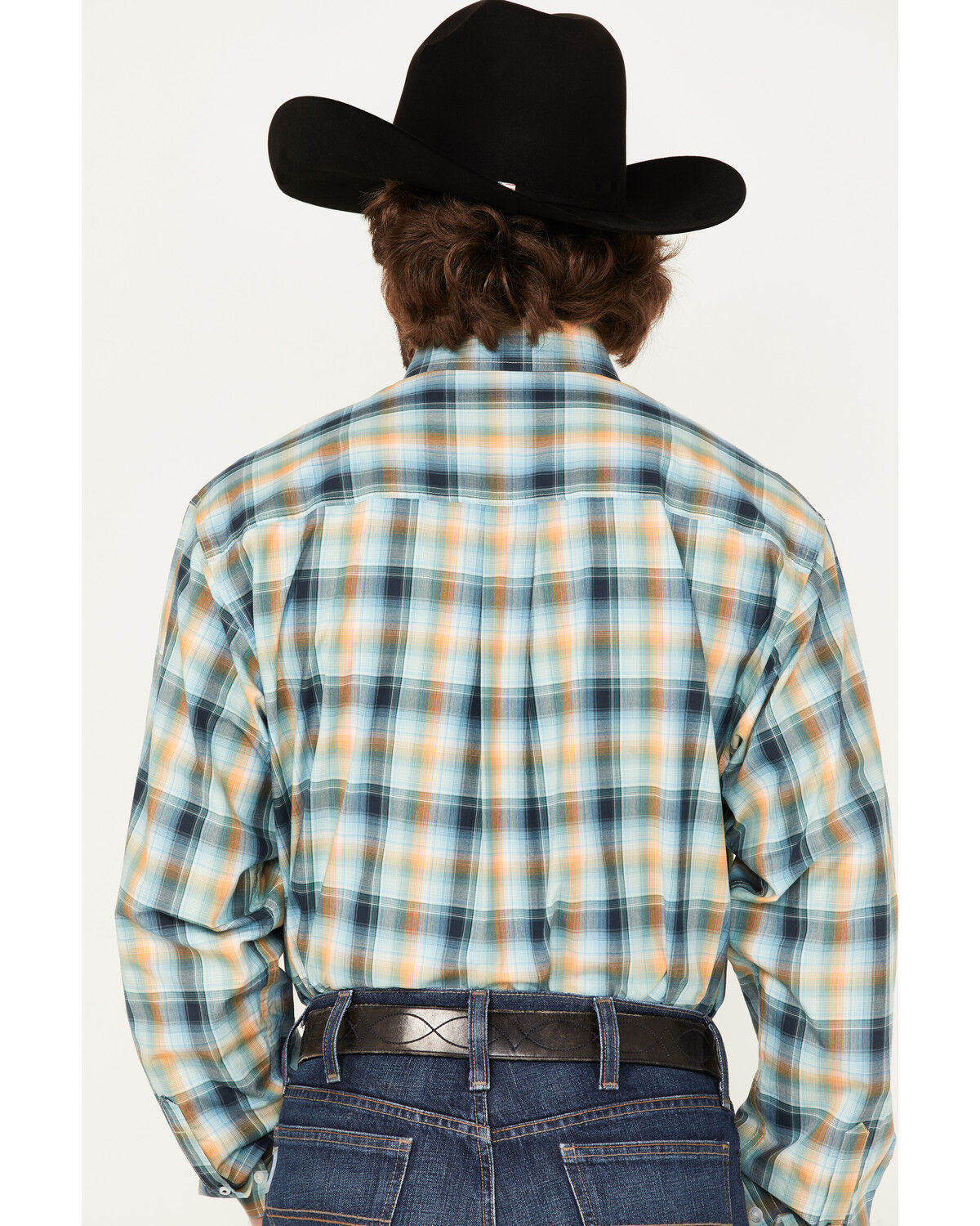 Image #4 - Cinch Men's Multi Plaid Print Long Sleeve Button Down Western Shirt, Multi, hi-res
