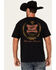 Image #1 - Miller Men's High Life Logo Short Sleeve Graphic T-Shirt, Black, hi-res