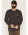 Image #2 - Carhartt Men's Relaxed Fit Heavyweight Long Sleeve Pocket C Graphic T-Shirt, Heather Grey, hi-res