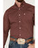 Image #3 - Ariat Men's Kenny Print Long Sleeve Button Down Stretch Western Shirt , Red, hi-res