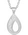 Image #1 - Montana Silversmiths Women's Teardrop Hollow Necklace, Silver, hi-res