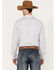 Image #4 - Moonshine Men's Classy Malange Print Long Sleeve Snap Western Shirt, Grey, hi-res