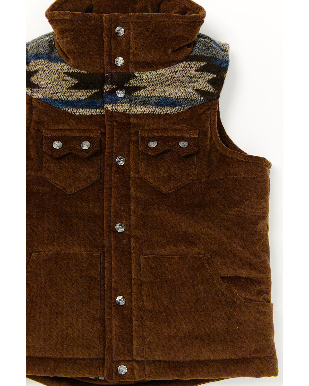 Image #2 - Cody James Toddler Boys' Rough Road Puffer Vest, Brown, hi-res