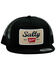 Image #1 - Salty Rodeo Men's The OG Salty Recreation Patch Mesh-Back Trucker Cap, Black, hi-res