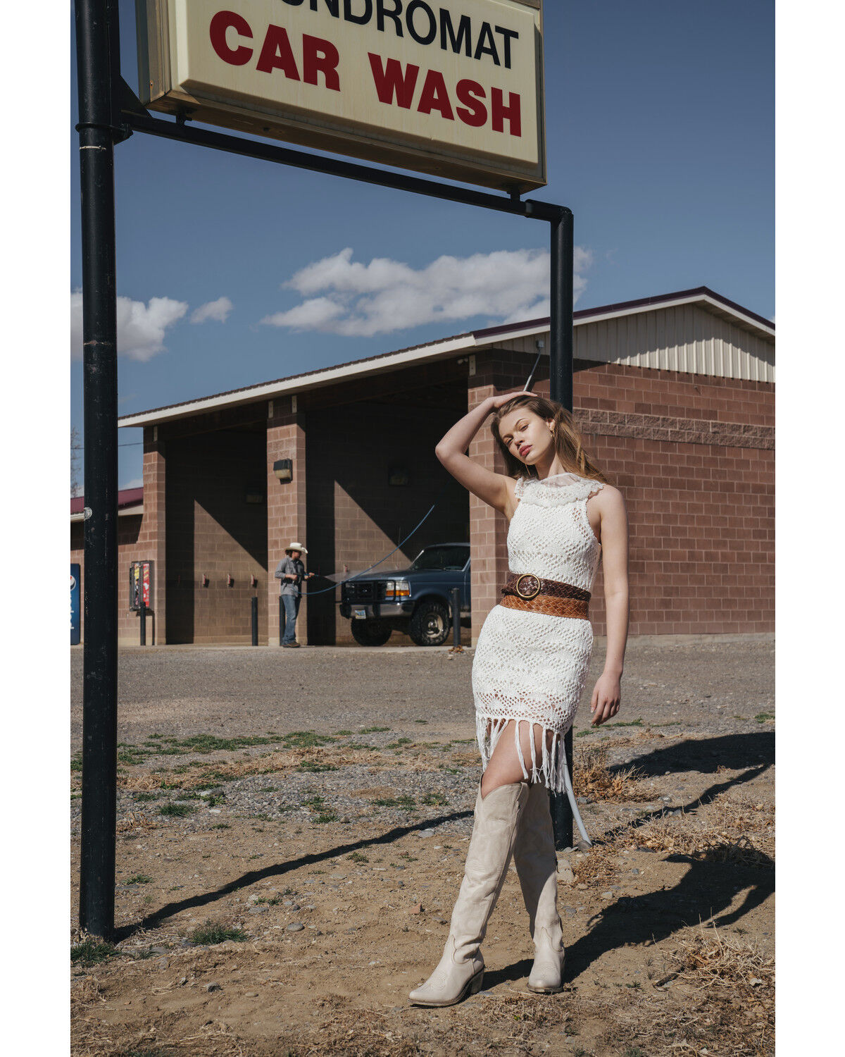 Image #1 - Shyanne Women's Crochet & Fringe Midi Dress, , hi-res