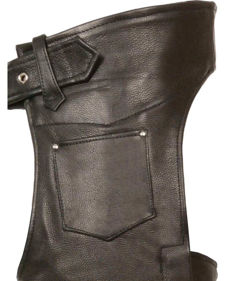 Milwaukee Leather Mens Fully Lined Naked Cowhide Chaps 