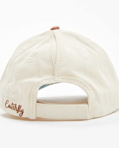 Catchfly Women's Starred Baseball Cap, Red, hi-res
