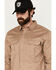 Image #2 - Hawx Men's FR Woven Long Sleeve Button-Down Work Shirt - Big , Beige, hi-res
