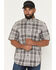 Image #1 - Carhartt Men's Fort Loose Fit Short Sleeve Button-Down Work Shirt, Grey, hi-res