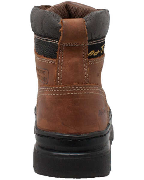 Ad Tec Women's Brown 6" Work Boots - Steel Toe, Brown, hi-res