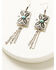 Image #2 - Shyanne Women's Wildheart Concho Earrings, Silver, hi-res