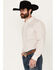 Image #2 - Ariat Men's OZ Print Long Sleeve Button-Down Western Shirt, Peach, hi-res