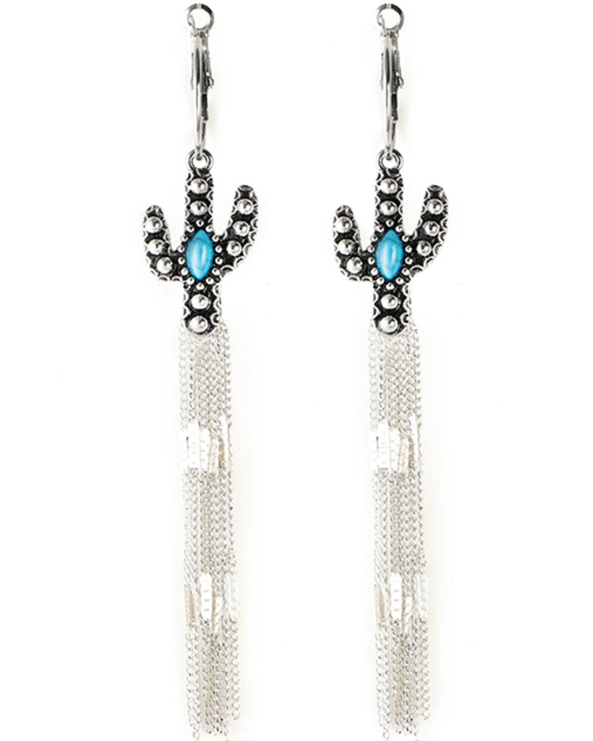 Image #1 - Cowgirl Confetti Women's Desert Rain Earrings, Silver, hi-res