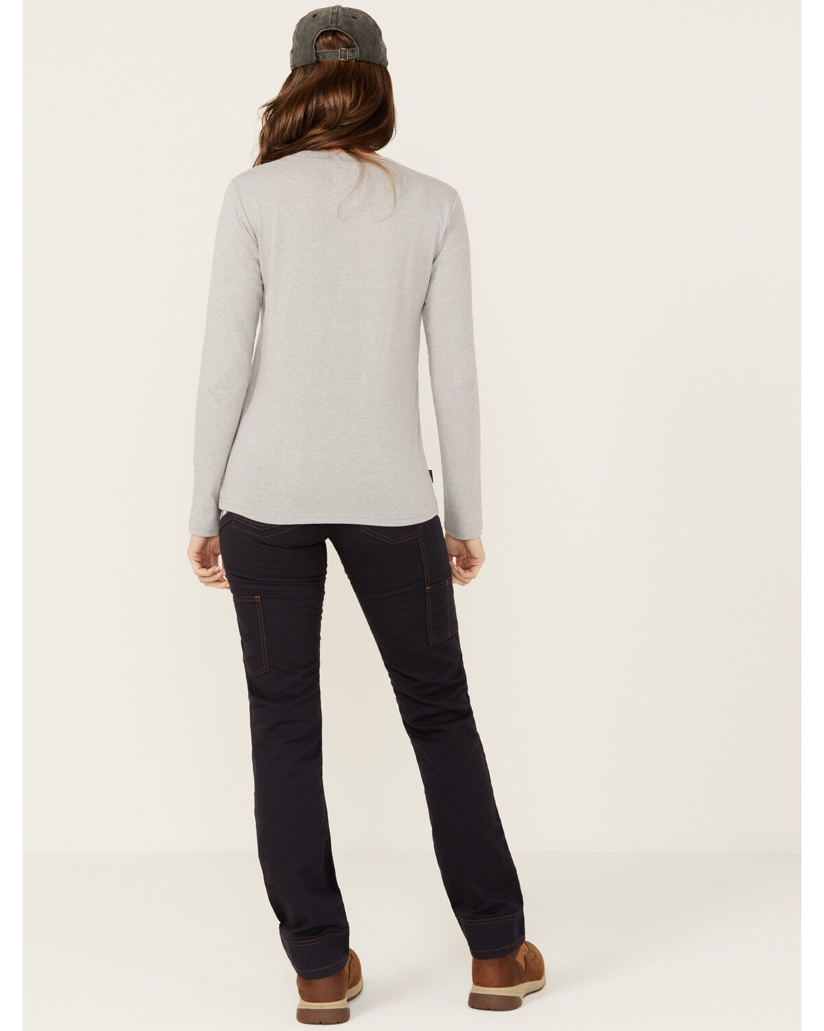 Image #4 - Dovetail Workwear Women's Britt Utility FR Canvas Stretch Work Pants, Navy, hi-res