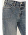 Image #2 - Rock & Roll Denim Women's Medium Wash High Rise Yoke Pocket Vintage Bootcut Jeans, Medium Wash, hi-res