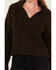 Image #3 - Cleo + Wolf Women's Solid Cable Knit Sweater, Brown, hi-res