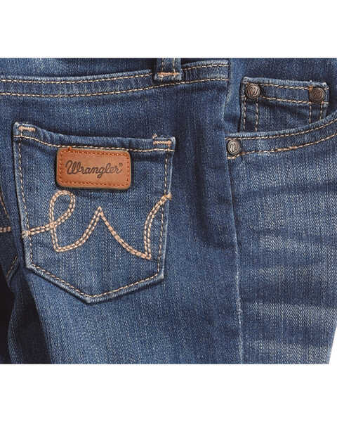 Wrangler Toddler Girls' Western 5 Pocket Skinny Jeans , Blue, hi-res