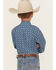 Image #4 - Cinch Boys' Geo Print Long Sleeve Button-Down Western Shirt, Royal Blue, hi-res