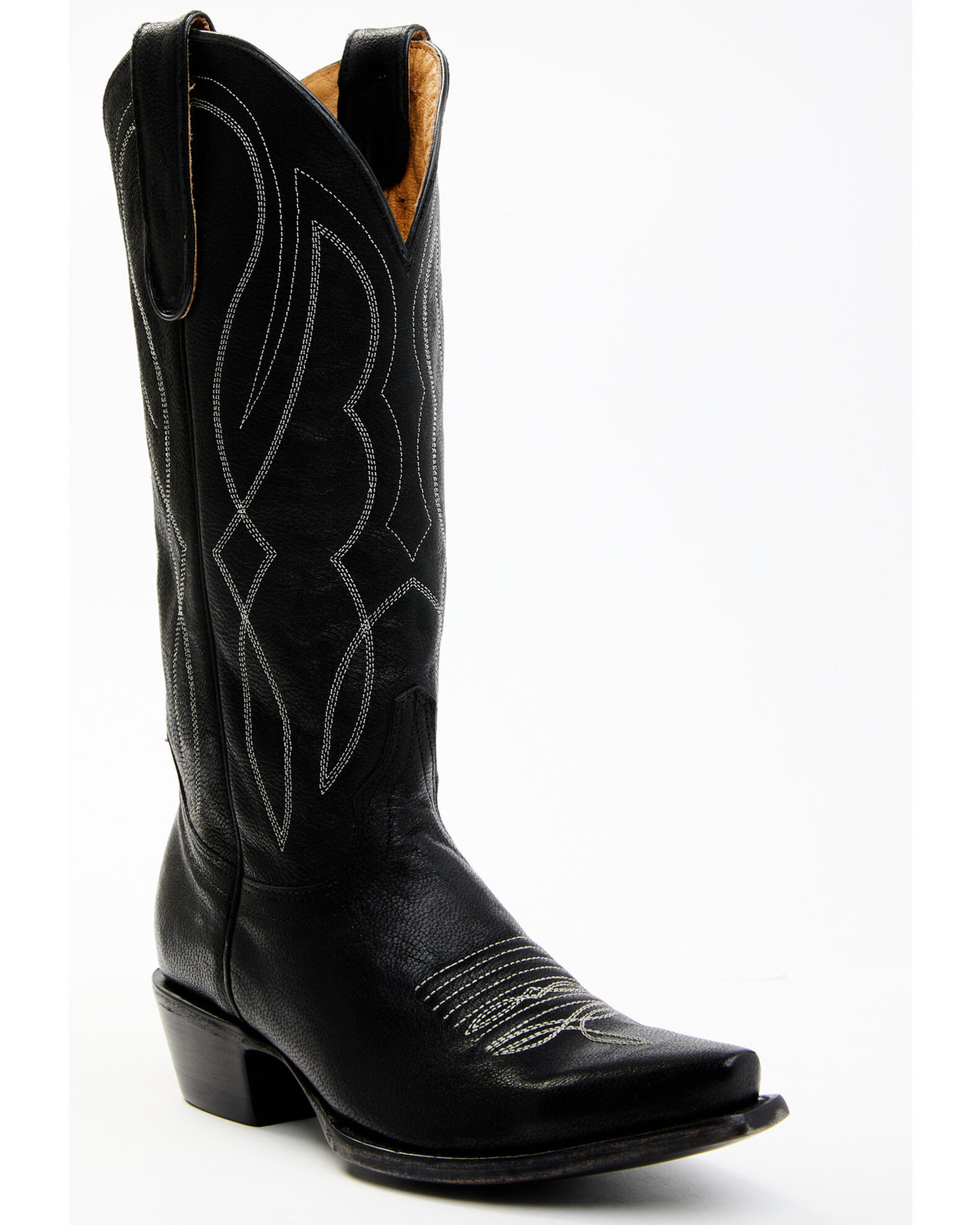 Womens black cowboy boots clearance outlet