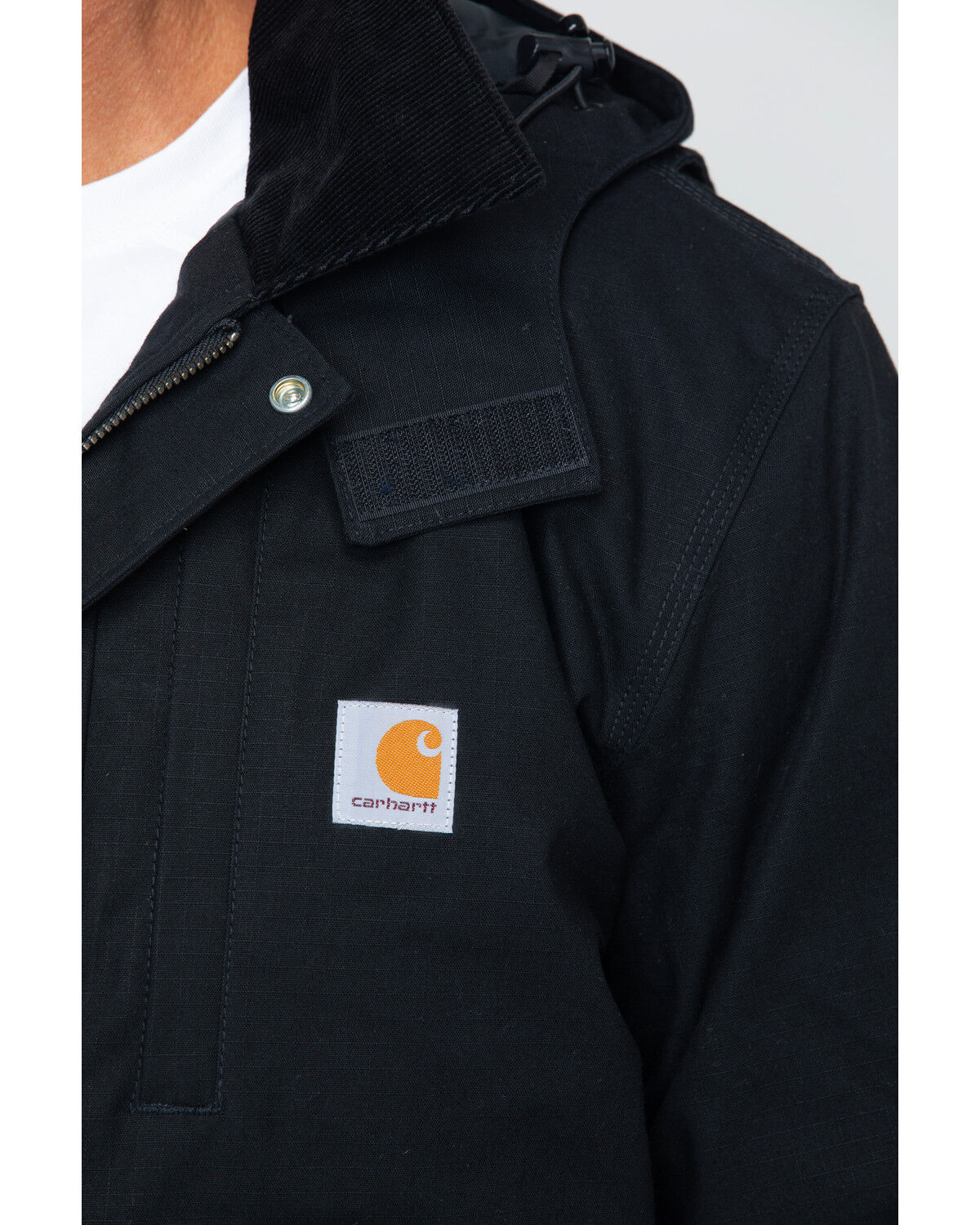Image #5 - Carhartt Men's Full Swing Steel Work Jacket, Black, hi-res