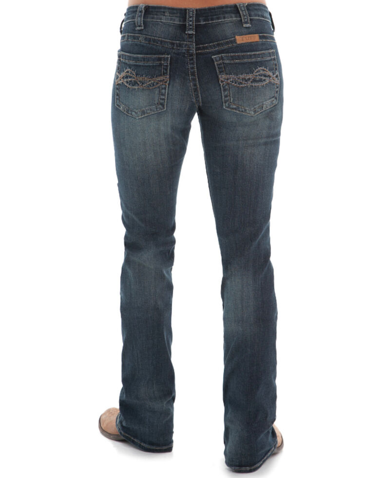 Cowgirl Tuff Women's Dark Wash Don't Fence Me In Jeans , Indigo, hi-res
