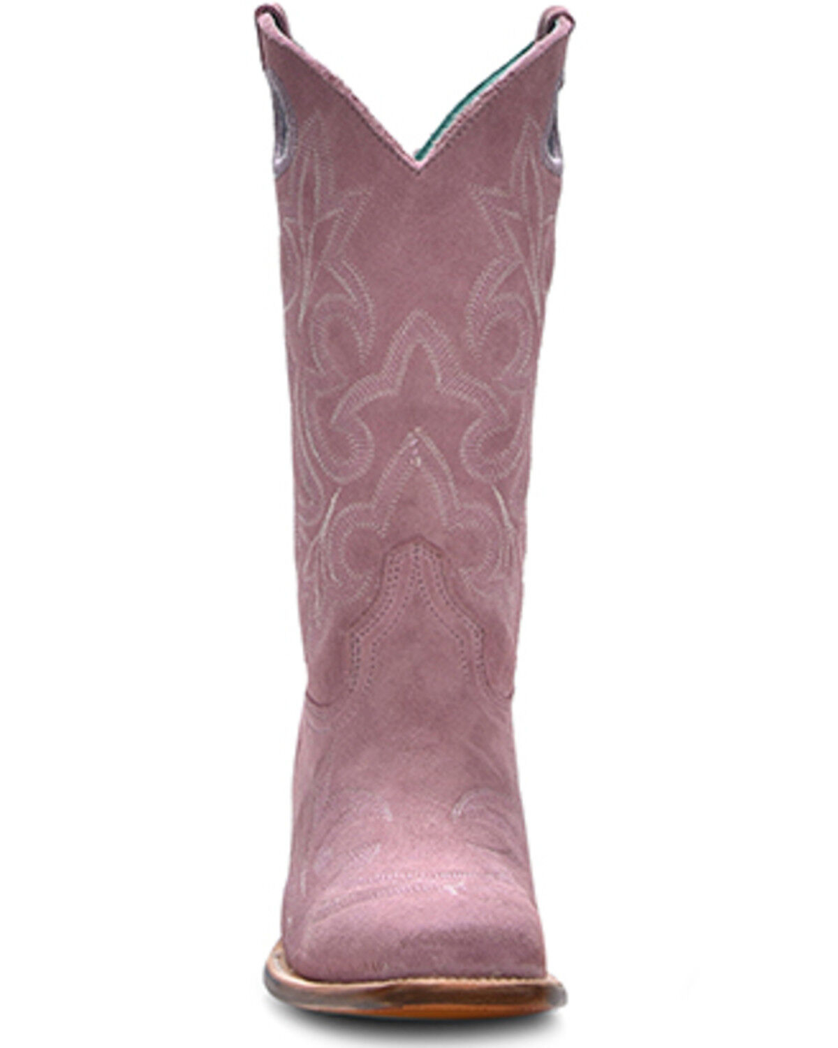 Image #3 - Corral Girls' Suede Western Boots - Square Toe, Lavender, hi-res
