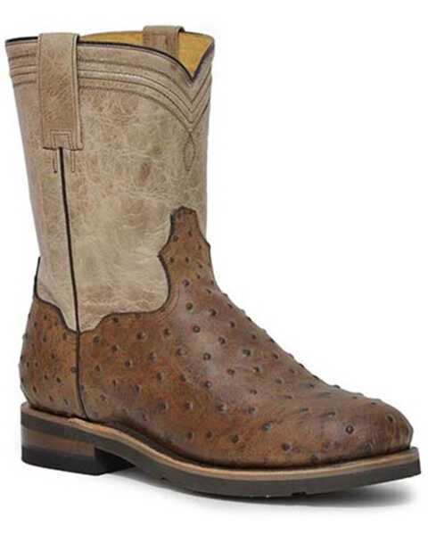 Roper Men's Roderick Western Boots - Round Toe, Brown, hi-res