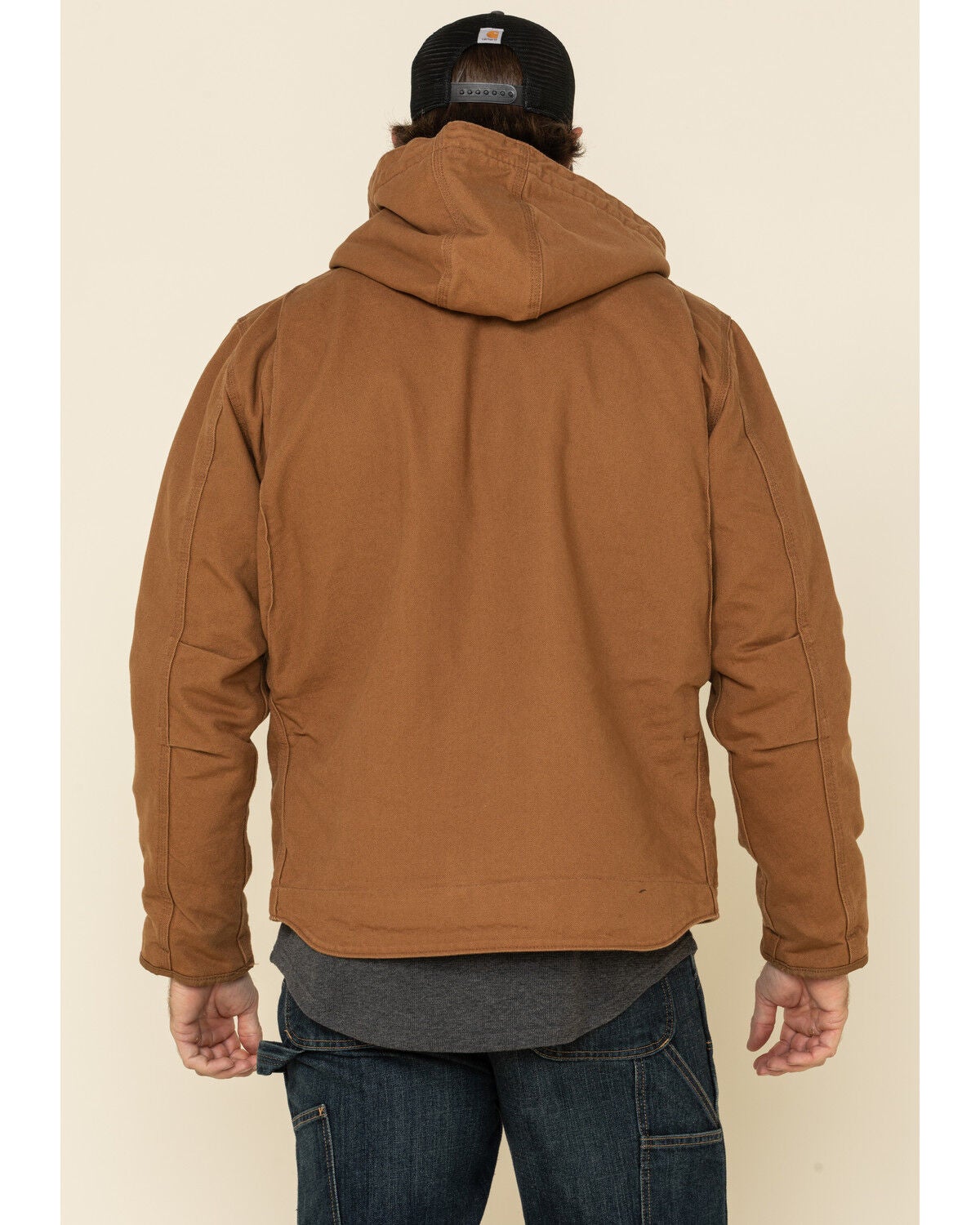 Washed Duck Sherpa-Lined Zip-Front 