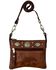 Image #1 - American West Women's Trail Rider Crossbody Bag , Brown, hi-res