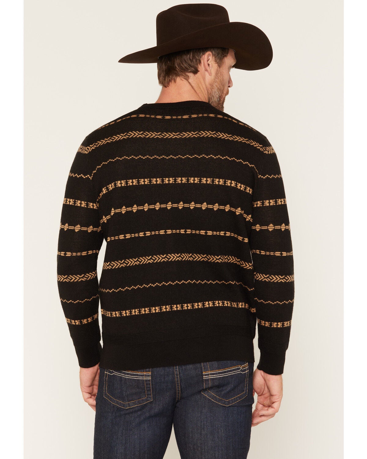 Image #4 - Cody James Men's Rhodes Crew Neck Sweater, Black, hi-res
