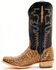 Image #3 - El Dorado Men's Exotic American Alligator Western Boots - Square Toe, Brown, hi-res